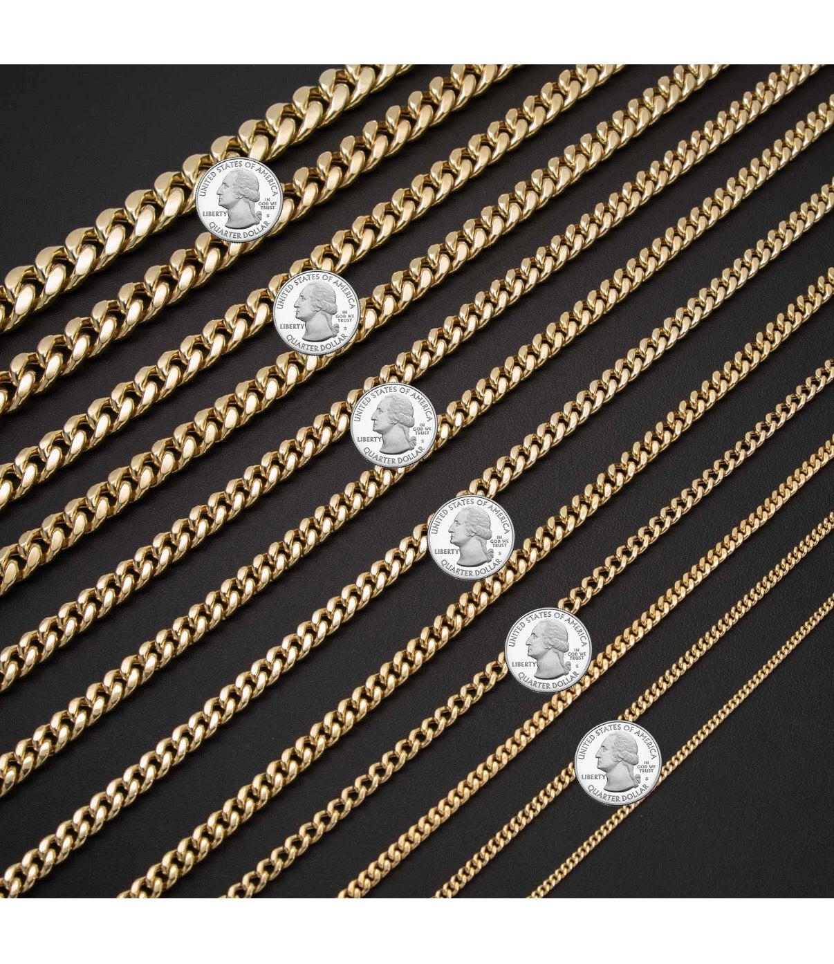 Shiny Miami Cuban Link Chain Necklace Real 14K Yellow Gold All Sizes