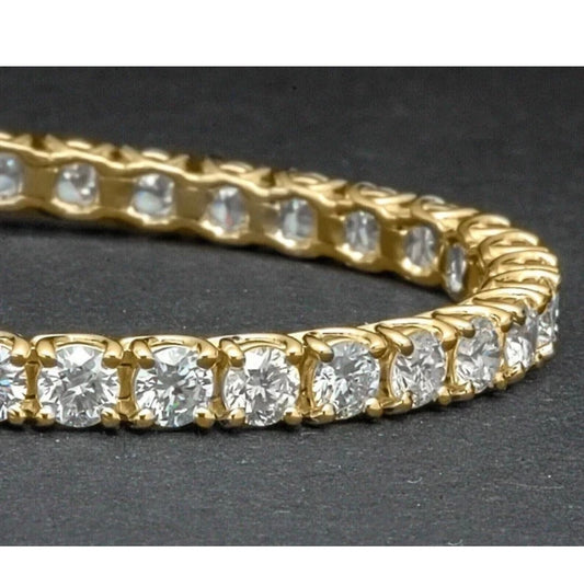 Solid 925 Sterling Silver & Diamond Women's Tennis Bracelet