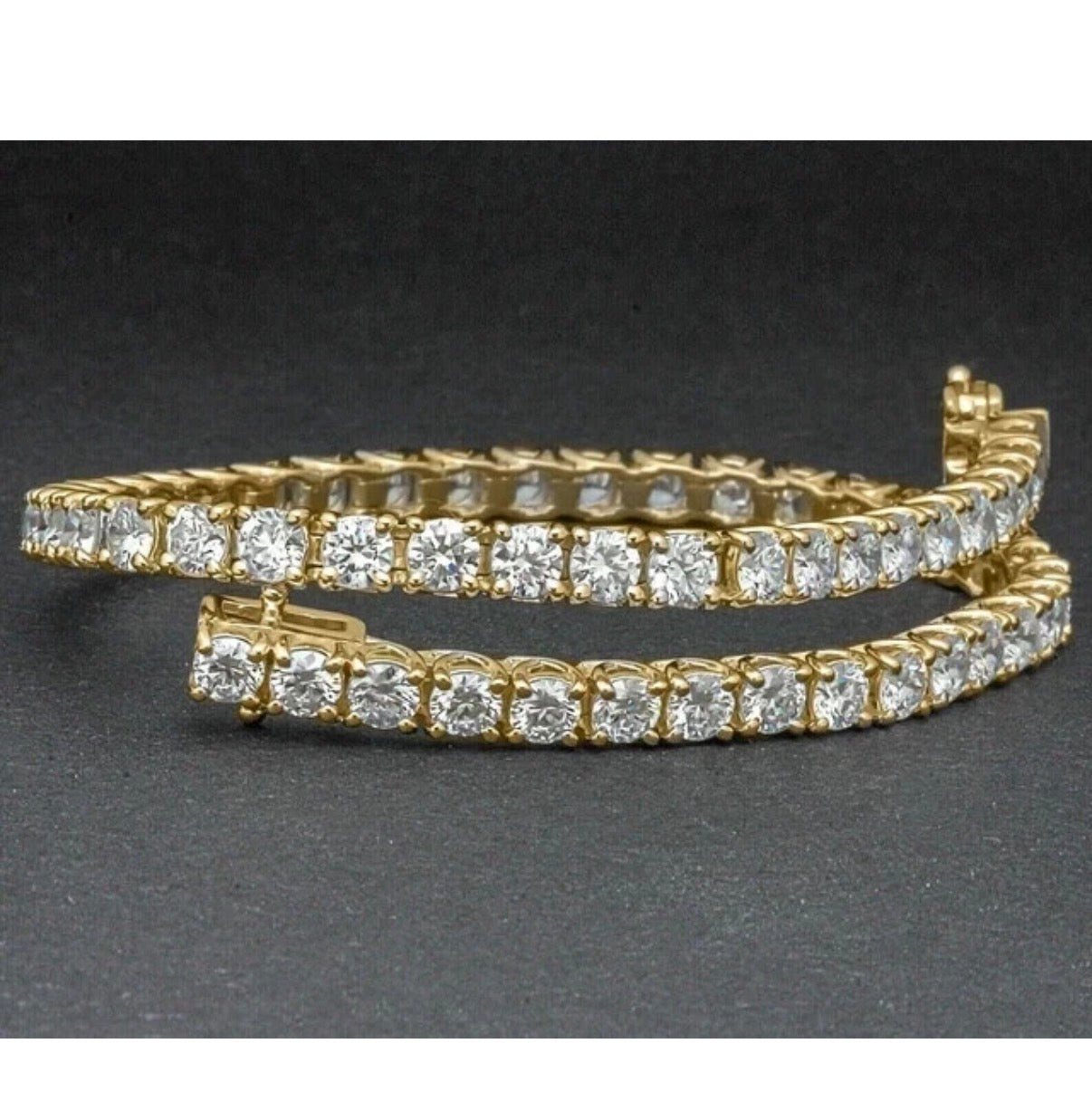 Solid 925 Sterling Silver & Diamond Women's Tennis Bracelet