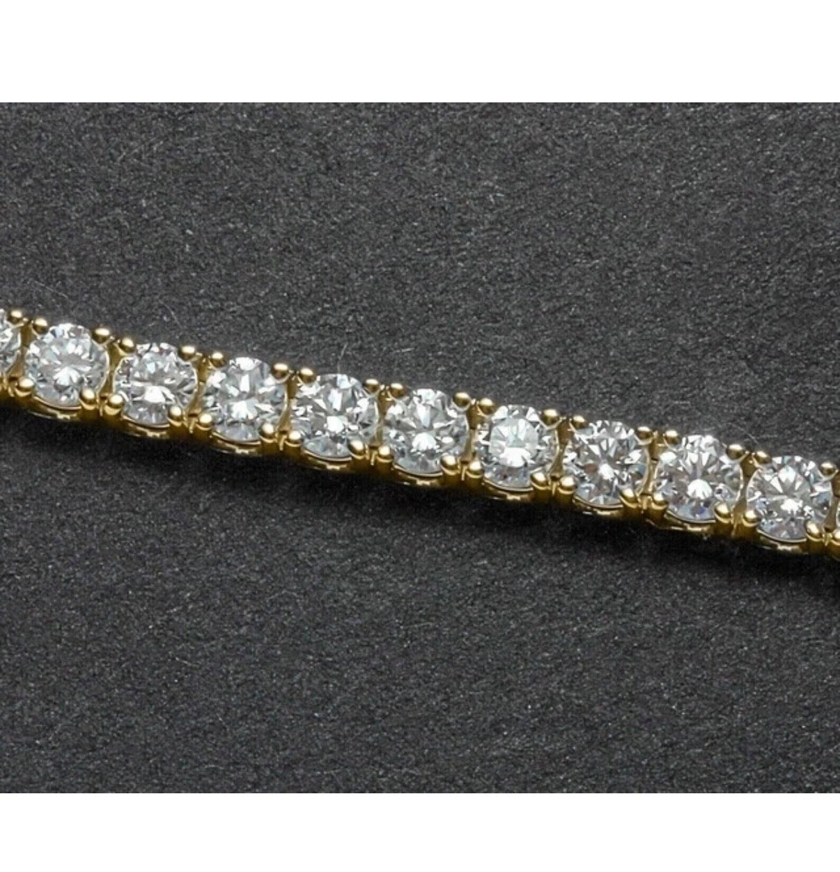 Solid 925 Sterling Silver & Diamond Women's Tennis Bracelet